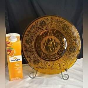 Anchor Hocking amber Dinner/serving plate